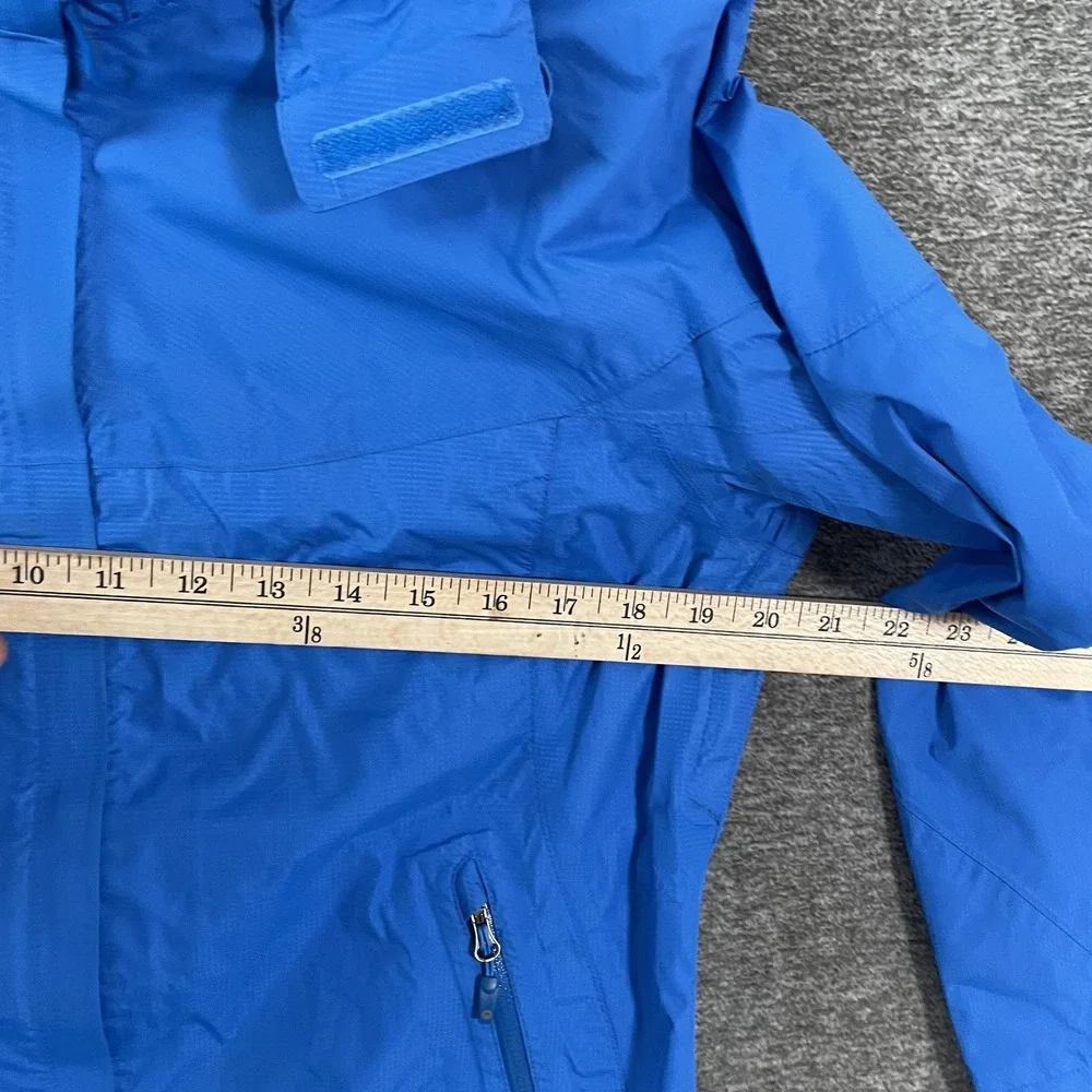 Marmot MemBrain Ski Jacket‎ Mens Small Blue Hooded Waterproof Shell Lightweight